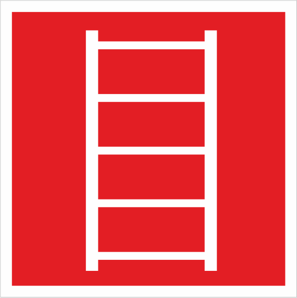 Знак F03 Пожарная лестница