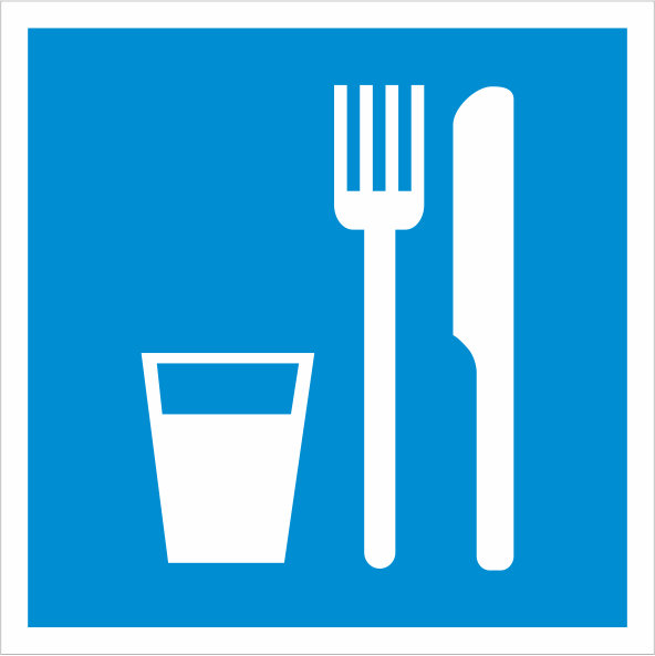Знак D01 Пункт (место) приема пищи