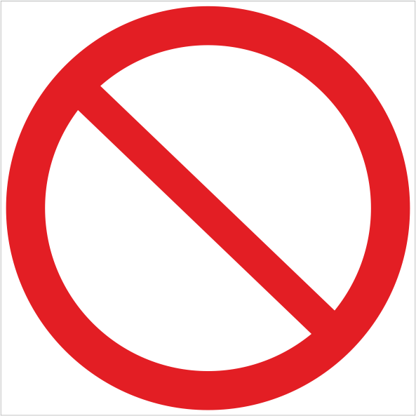 Знак Р21 Запрещение (прочие опасности или опасные действия